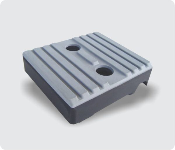 2283-1 - SAPATA BRANITE 22,5 X 73 X 80mm (2 FUROS Ø6,5mm) (FRENTE)