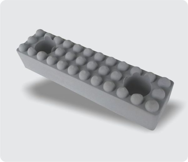 2335 - SAPATA AÇO 25 X 30,5 X 121,5mm (2 FUROS Ø8,5mm)