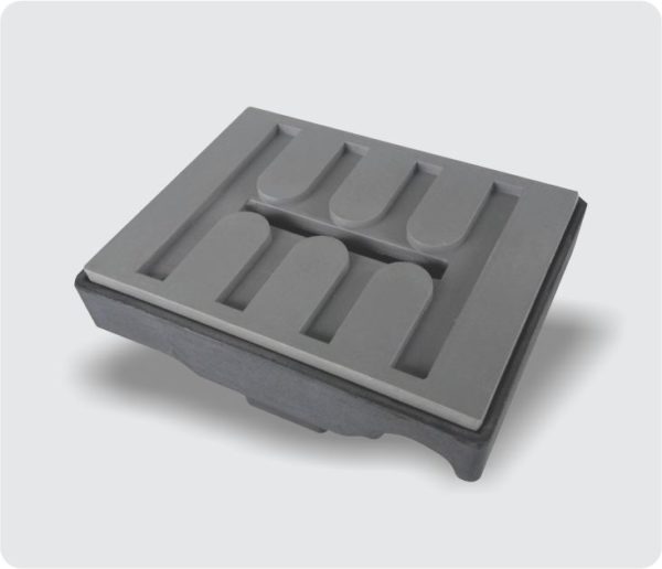 2336 - SAPATA BRANITE 28 X 60 X 80mm (CANAL 4 X 44mm) (FRENTE)
