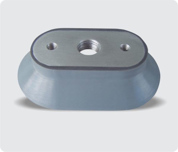 3221 - VENTOSA ALUMÍNIO 20 X 55 X 85mm (2 ROSCAS M6) (ROSCA CENTRAL G¼'') (VERSO)