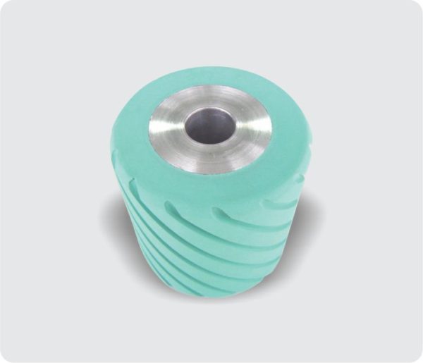 9181-1 - CILINDRO LIXADEIRA 130 X Ø75 X Ø125mm (FURO Ø30mm) (15 CANAIS 5 X 5mm) (HELICOIDAL 45º)