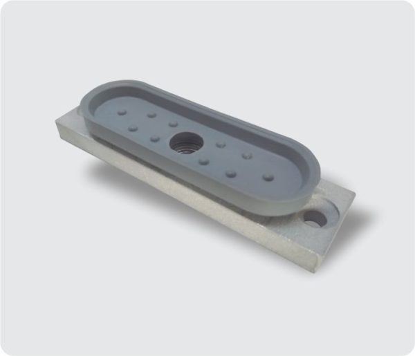 3254 - VENTOSA ALUMÍNIO 12,5 X 20 X 61 X 75mm (2 FUROS Ø4,5mm) (ROSCA CENTRAL G1-8'')