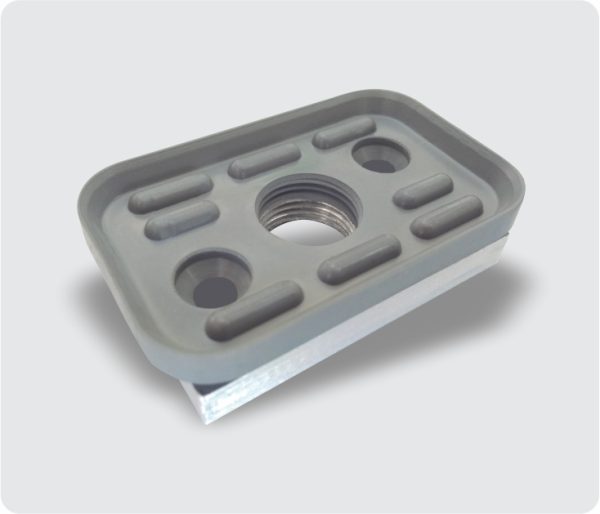 3260 - VENTOSA ALUMÍNIO 14 X 38 X 60mm (2 FUROS Ø5,5mm DESLOCADOS) (ROSCA CENTRAL G 3-8'')